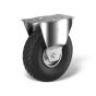 Fixed castors with wheel type GBL and GKL