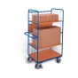 Shelf trolley, high with folding shelves