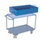 Additional article for table trolley - Removable steel-sheet pan