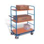 Shelf trolley, high (3 shelves) with dead man's brake
