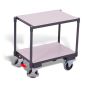ESD euro system dolly with EasySTOP and 2 load surfaces (without edge)