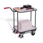 ESD push-handle dolly with 2 load surfaces