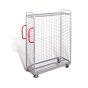 Order-picking trolley, galvanised with additional articles