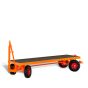 Industrial trailer with 4-axle turnable steering
