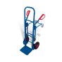 Tubular steel truck with 2 additional support roller