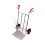 Aluminium truck with large toe plate, curved cross struts