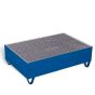 Drip tray with grating for 2 drums