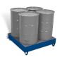 Drip tray with grating for 4 drums