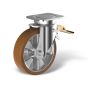 Swivel castor front stop (FSTR) and wheel type PE