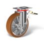 Swivel castor front stop (FSTR) with wheel type PE