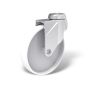 Swivel castor with bolt hole, wheel type AKN