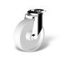 Swivel castor with bolt hole, wheel type GFK