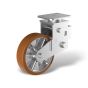 Fixed castors with wheel type PE