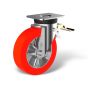 Swivel castor front stop (FSTR) wheel type TE
