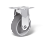 Stainless steel fixed castors, wheel type ATP