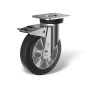 Swivel castor back stop (FSTF) with wheel type DE
