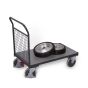 Front wall trolley with wire, RAL 7016