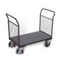 Double end wall trolley with wire, RAL 7016