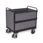 Wooden box trolley, RAL 7016