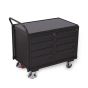 VARIOfit workshop trolley with 8 drawers, RAL 7016