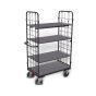 VARIOfit shelf trolley, 4 shelves, RAL 7016