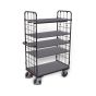 VARIOfit shelf trolley, 5 shelves, RAL 7016