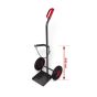 VARIOfit steel bottle trolley for 1 bottle, RAL 7016