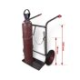 VARIOfit steel bottle trolley for 2 bottles, RAL 7016