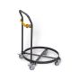 VARIOfit drum roller, push handle, RAL 7016