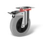 Swivel castor back stop (FSTF) with wheel type WK