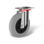 Swivel castor with wheel type WK