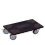 Dolly with thermoplastic rubber swivel castors