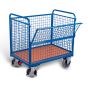 Box trolley with mesh