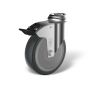 Institutional swivel castors with bolt hole back stop (FSTF) type EP RAR
