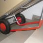 VARIOfit® Stahlrohrrodel mit abklappbarer Schaufel
