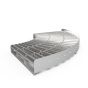 Light roller conveyor curves with steel rollers