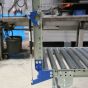 Small roller conveyors with plastic support rollers
