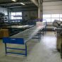 Light duty roller conveyors with steel support rollers