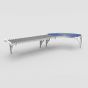 Small roller conveyor curves with plastic support rollers