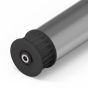 Conveyor roller with toothed belt wheel, plastic