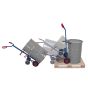 Drum truck with 2 supporting wheels