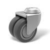 Institutional twin swivel castors with bolt hole - type ATP DLAR