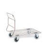 Stainless steel trolley with tube platform
