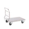 Stainless steel trolley with platform