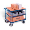 Heavy-duty table trolley with 3 load surfaces