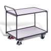 ESD table trolley with 2 load surfaces