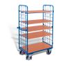 Shelf trolley, high with 5 shelves