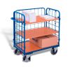 Three-sided parcel trolley, low
