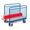 Side-frame trolley with mesh sides