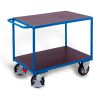 Heavy-duty table trolley with 2 load surfaces